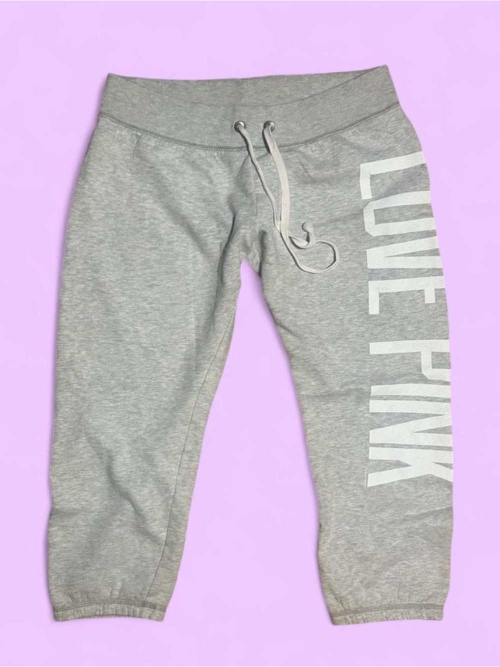 Vintage Low Rise 2010s Victoria’s Secret PINK Cropped Sweatpants size S
